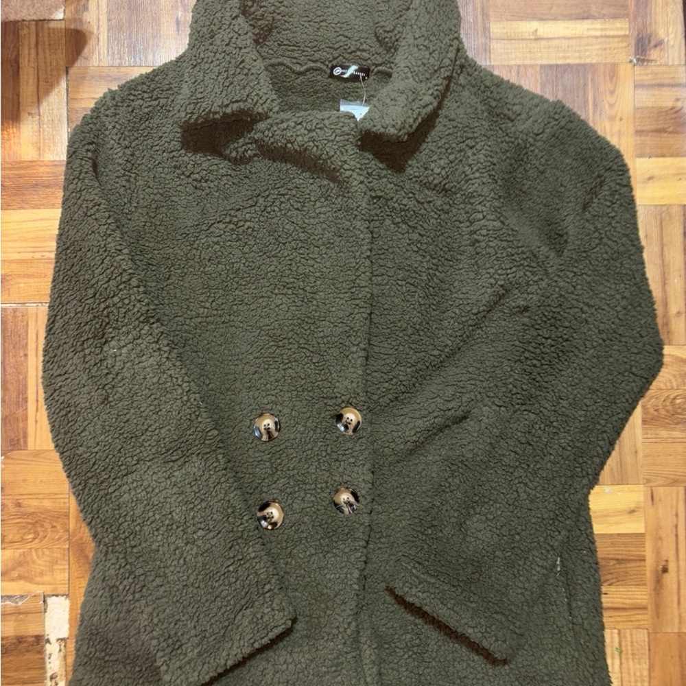 Pretty Gardens Faux Fur Jacket, Women’s Size Medium, NWTS
